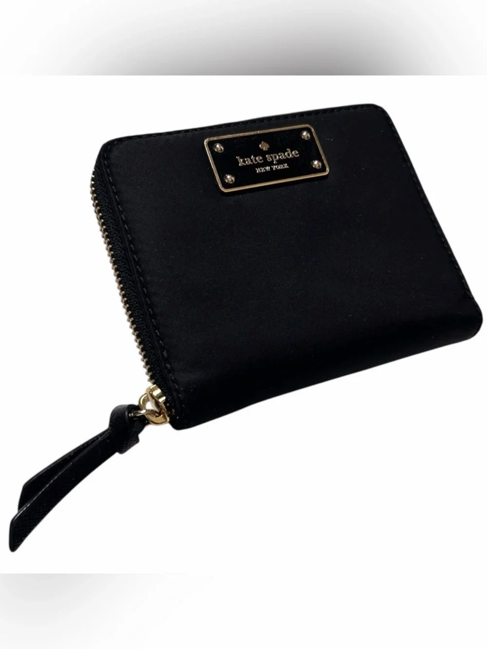 Kate Spade Darci Wilson Road Zip Around Nylon Wallet Black